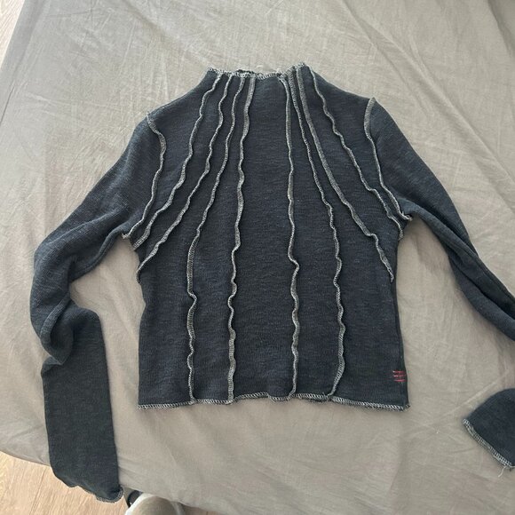 urban outfitters bdg cropped long sleeves top - Picture 2 of 3